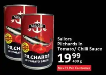 Oxford Freshmarket Sailors Pilchards in Tomato/ Chilli Sauce offer
