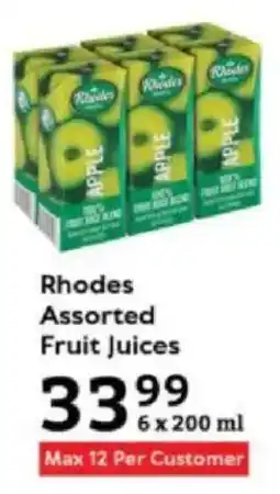 Oxford Freshmarket Rhodes Assorted Fruit Juices offer
