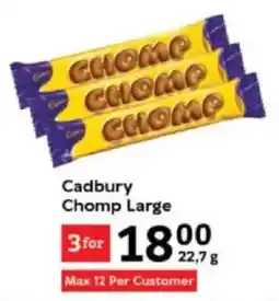 Oxford Freshmarket Cadbury Chomp Large offer