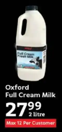 Oxford Freshmarket Oxford Full Cream Milk offer