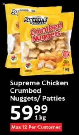Oxford Freshmarket Supreme Chicken Crumbed Nuggets/ Patties offer