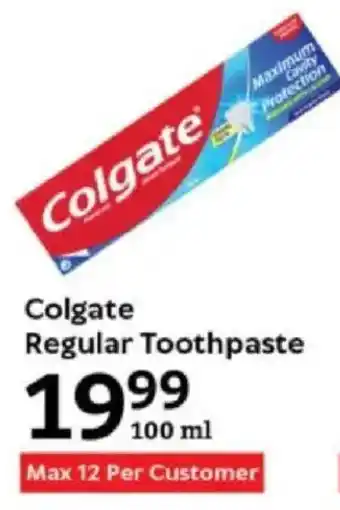 Oxford Freshmarket Colgate Regular Toothpaste offer