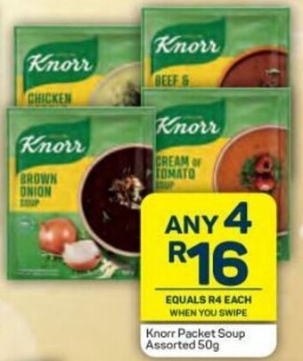 Pick n Pay Knorr Packet Soup Assorted 50g offer