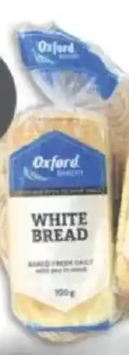 Oxford Freshmarket Oxford Sliced/ Unsliced White Bread offer