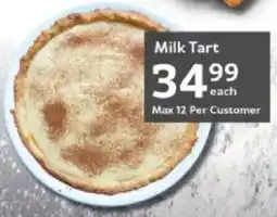 Oxford Freshmarket Milk Tart offer