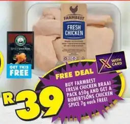 Shoprite Farmbest fresh chicken braai pack offer