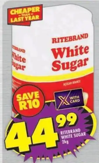 Shoprite Ritebrand white sugar offer