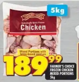 Shoprite Farmer's choice frozen chicken mixed portions offer