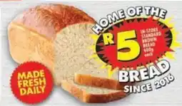 Shoprite In-store standard brown bread offer