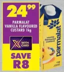 Shoprite Parmalat vanilla flavoured custard offer