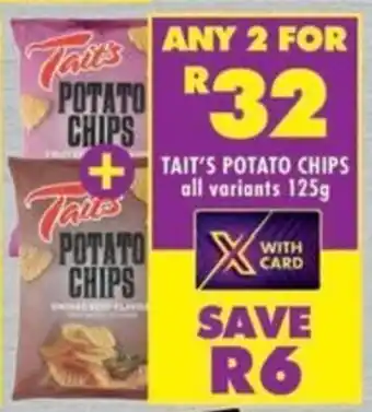 Shoprite Tait's potato chips offer