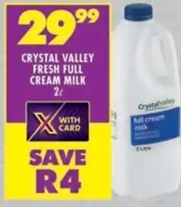 Shoprite Crystal valley fresh full cream milk offer