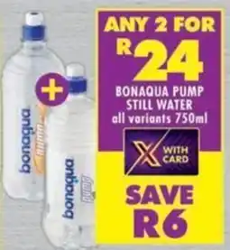Shoprite Bonaqua pump still water offer
