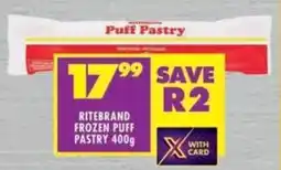 Shoprite Ritebrand frozen puff pastry offer