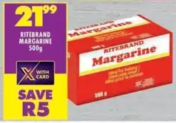 Shoprite Ritebrand Margarine offer