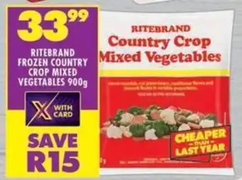 Shoprite Ritebrand Frozen Country Crop Mixed Vegetables offer