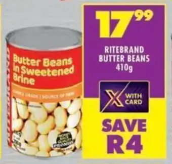 Shoprite Ritebrand Butter Beans offer