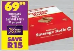 Shoprite Ritebrand frozen sausage rolls offer