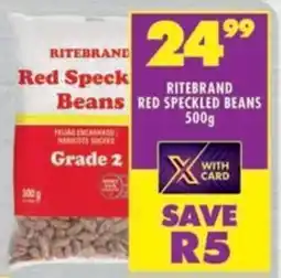 Shoprite Ritebrand Red Speck Beans offer