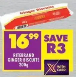 Shoprite Ritebrand Ginger Biscuits offer