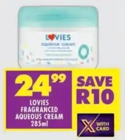 Shoprite Lovies fragranced aqueous cream offer