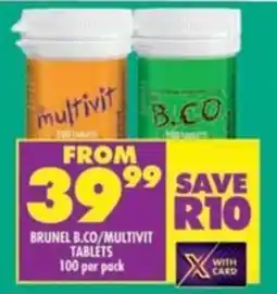 Shoprite Brunel b.co/ multivit tablets offer