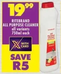 Shoprite Ritebrand all purpose cleaner offer