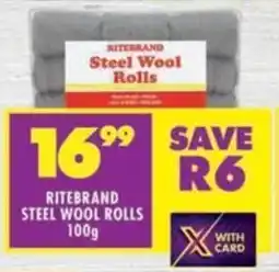 Shoprite Ritebrand Steel Wool Rolls offer