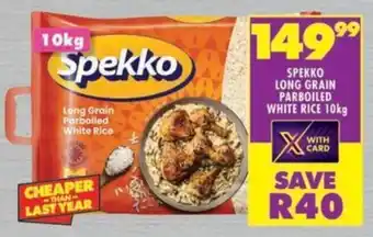 Shoprite Spekko long grain parboiled white rice offer