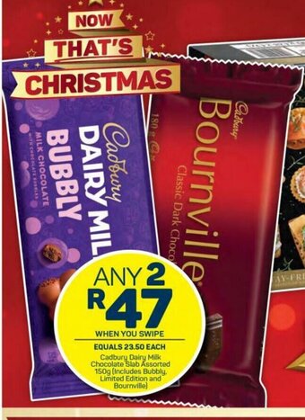 Pick n Pay Cadbury Dairy Milk Chocolate Slab Assorted 150g offer