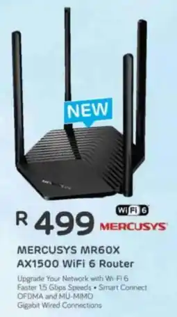 Computer Mania MERCUSYS MR60X AX1500 WiFi 6 Router offer