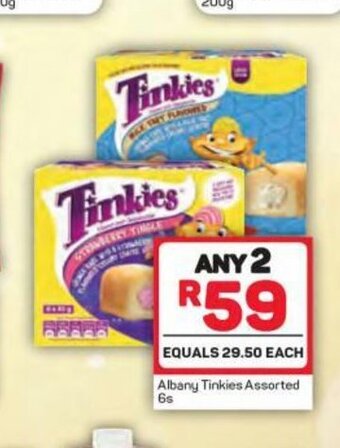 Pick n Pay Albany Tinkies Assorted 6s offer