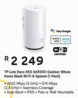 Computer Mania TP-Link Deco X50 AX3000 Outdoor Whole Home Mesh Wi-Fi 6 System offer