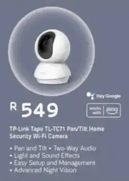 Computer Mania TP-Link Tapo TL-TC71 Pan/ Tilt Home Security Wi-Fi Camera offer