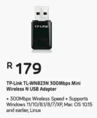 Computer Mania TP-Link TL-WN823N 300Mbps Mini Wireless N USB Adapter offer