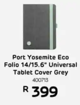 Computer Mania Port Yosemite Eco Folio 14/15.6" Universal Tablet Cover Grey offer