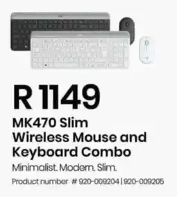 Computer Mania Logitech MK470 Slim Wireless Mouse and Keyboard Combo offer