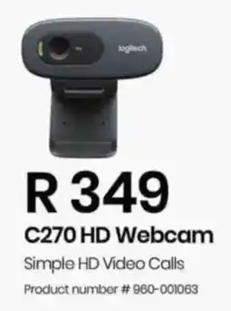 Computer Mania Logitech C270 HD Webcam offer