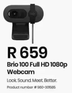 Computer Mania Logitech Brio 100 Full HD 1080p Webcam offer