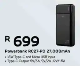Computer Mania RED-E Powerbank RC27-PD 27,000mAh offer