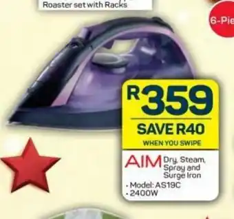 Pick n Pay AIM - Dry, Steam, Spray and Surge Iron offer