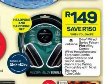 Pick n Pay Volkano - 2-in-1 Wired Series Falcon offer