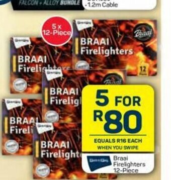 Pick n Pay Braai Firelighters 12-Piece offer