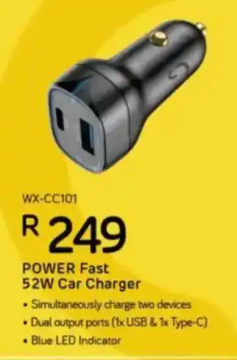 Computer Mania WINX Power Fast 52W Car Charger offer
