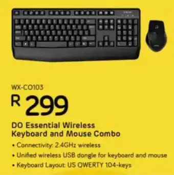 Computer Mania WINX Do Essential Wireless Keyboard and Mouse Combo offer