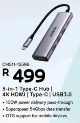 Computer Mania UGREEN 5-in-1 Type-C Hub offer