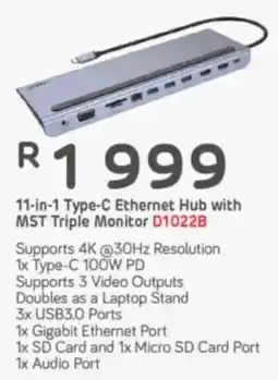 Computer Mania Unitek 11-in-1 Type-C Ethernet Hub with MST Triple Monitor offer