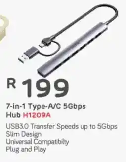 Computer Mania Unitek 7-in-1 Type-A/C 5Gbps Hub offer