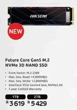 Computer Mania HIKSEMI Future Core Gen5 M.2 NVMe 3D NAND SSD offer