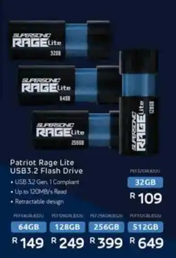 Computer Mania Patriot Rage Lite USB3.2 Flash Drive offer